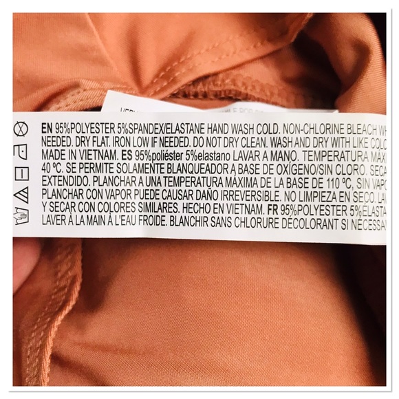 Forever 21 Sleeveless Bodysuit Top Salmon Color Cut Out Back High Neck Size S - Picture 8 of 8